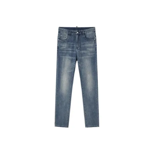 DEGAIA SS24 Джинсы Мужские Светлый Деним