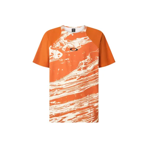 Oakley Seeker Airline SS Джерси T Рубашка Мужская Оранжевая Белая