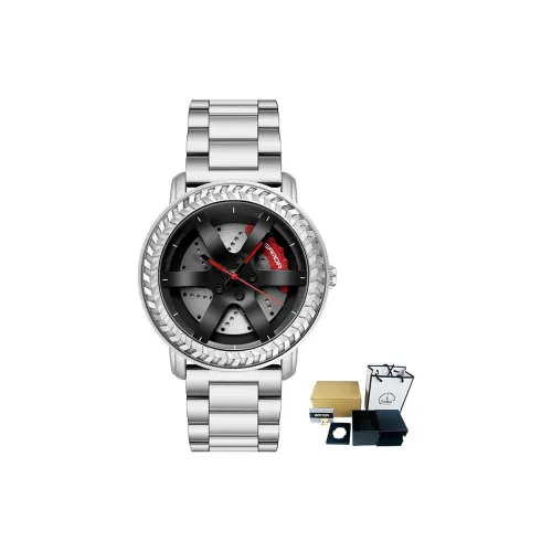 Sanda Wheel Collection Кварцевый механизм Стальной ремешок Часы Мужские Часы с открытым механизмом