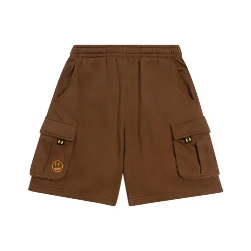 Drew House Smiley Collection Коричневые Унисекс Повседневные шорты