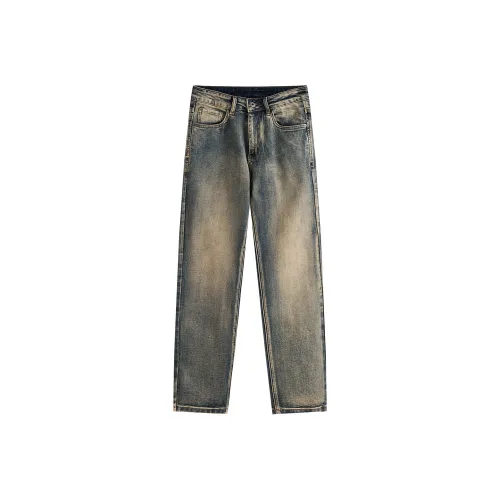 JEEP Бетонно-серый Мужские Джинсы