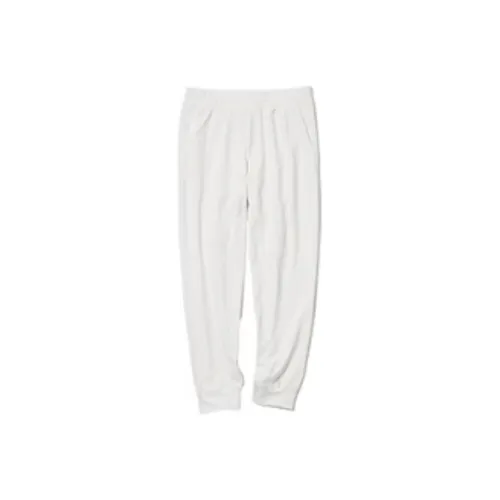 UNIQLO Повседневные брюки Унисекс Морской песочный Белый