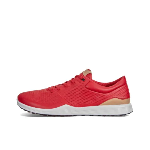 Ecco GOLF S Лайт Низкий Топ Гольф Обувь Женская Красная