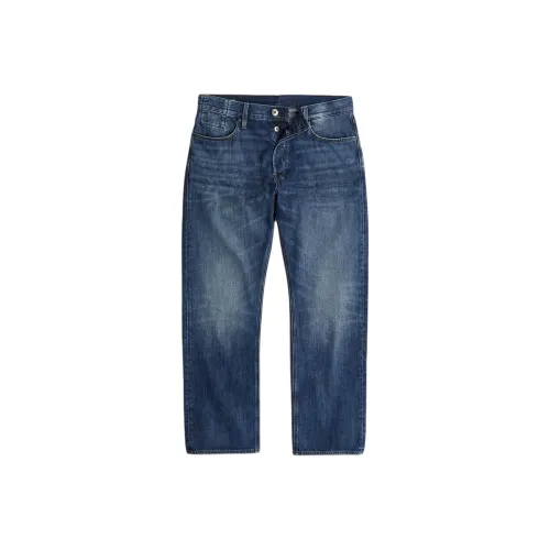 STAR RAW Темно-синие мужские джинсы