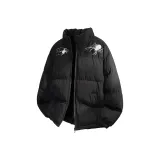 Black (Тяжелый, улучшенный, однотонный, хлопковый пуховик)