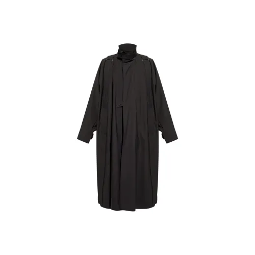 Homme Plissé Issey Miyake SS25 Тренчкот Мужской Черный