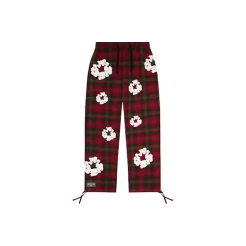 Denim Tears Co-brand Повседневные брюки Мужские Красные