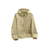 [Городской Techwear Большой Карман] Зеленый Хаки (Ma Циан Логотип на Груди)