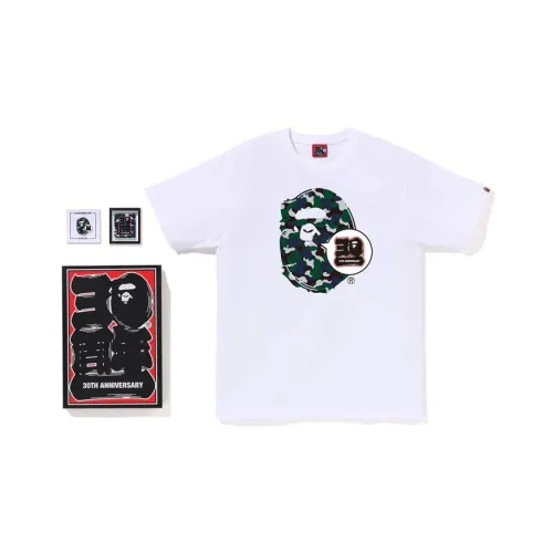 A BATHING APE Белый Зеленый Мужской Повседневный Спортивный