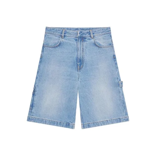 GIVENCHY FW23 Джинсовые шорты Мужские Светло-синие