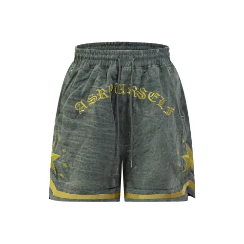 Askyurself Свободный крой Шорты Унисекс Армейский зеленый