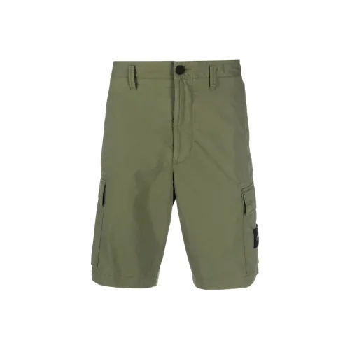 STONE ISLAND Зеленые Мужские Карго Шорты