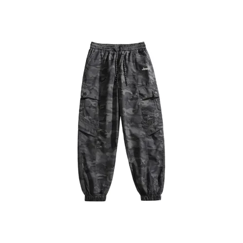 JEEP Эластичный манжет Свободный крой Рабочая одежда Спортивные штаны Повседневные штаны Унисекс