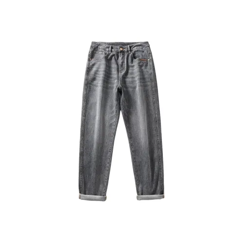 MindBridge Серый Мужской Джинсы