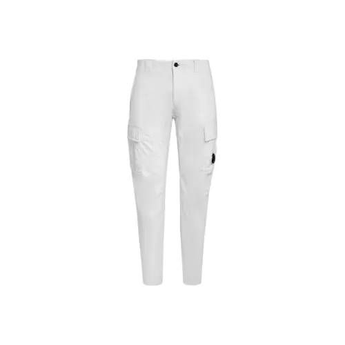C.P.Company SS23 Эластичный сатиновый карго-брюки Ergonomic Fit Casual Pants Men's White