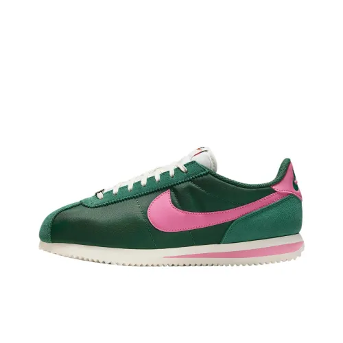 Nike Cortez Low Топ Повседневные Беговые Кроссовки Женские Пихта Зеленый