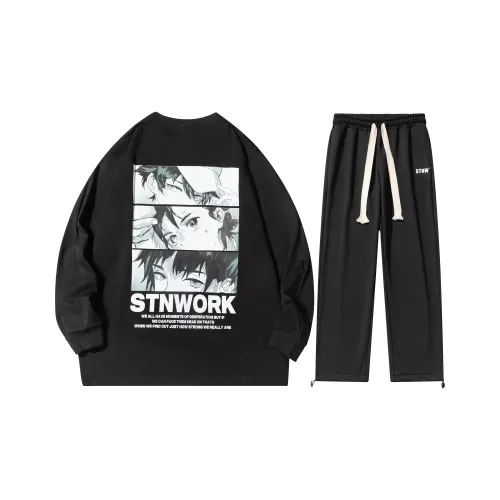 STNW Прямой крой Комплект Весенний Осенний Зимний Унисекс