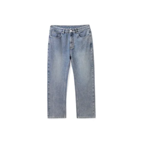 HUNZHI Джинсовый синий Унисекс Джинсы