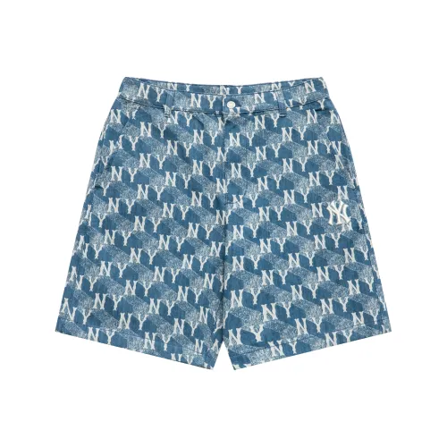 Mlb Base Logo Небесно-голубые мужские джинсовые шорты