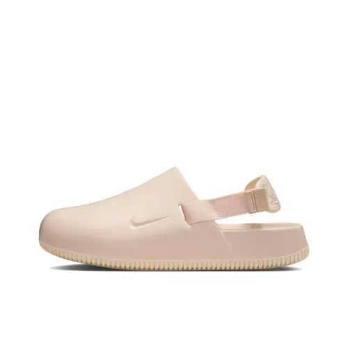 Nike Calm Mule Устойчивые к истиранию противоскользящие Домашние тапочки Женские Розовые
