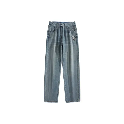 TREK&TRAVEL Синие Унисекс Джинсы