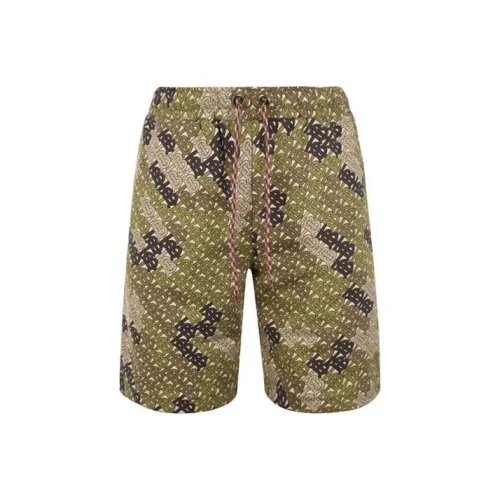 Burberry Зеленые Мужские Повседневные Шорты