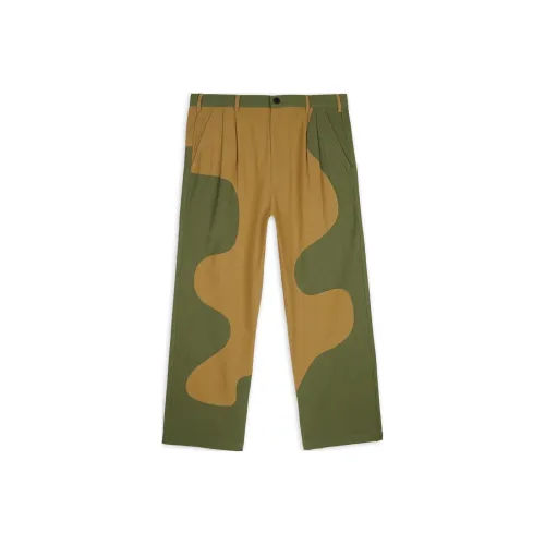 Brain Dead co-brand Оливковые Мужские Повседневные Брюки