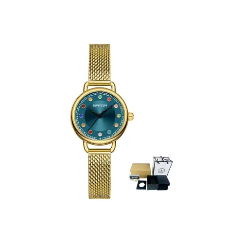 Sanda Кварцевый механизм Часы Женские Белый циферблат