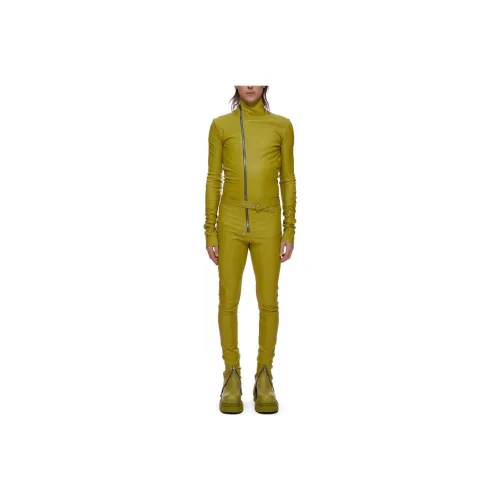 RICK OWENS совместный бренд ACID Желтый Мужской Комбинезон