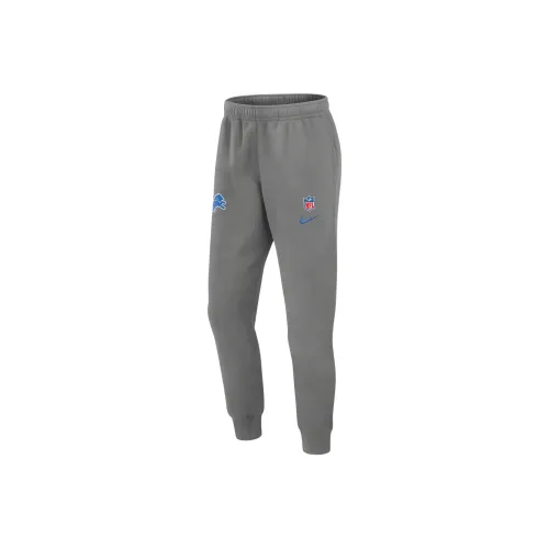Nike NFL Detroit Lions Sideline Team Issue Клуб Вязаные Тренировочные Штаны Мужские Серые