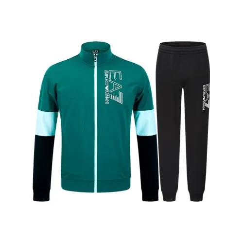 EMPORIO ARMANI EA7 SS22 Повседневная Спортивная Одежда Мужская Зеленая