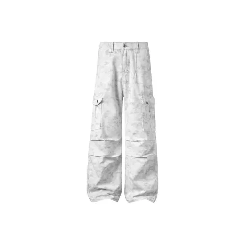 PANDA ADEVIL Джинсы Унисекс Грязно-белый