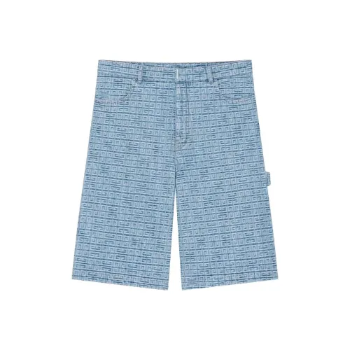 GIVENCHY FW23 Джинсовые шорты Мужские Светло-синие