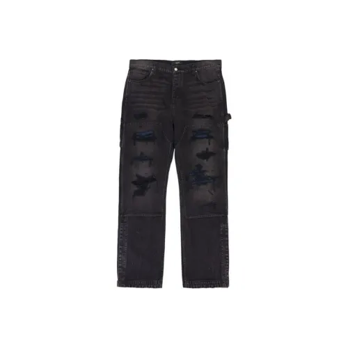 AMIRI Выцветшие Черные Мужские Джинсы