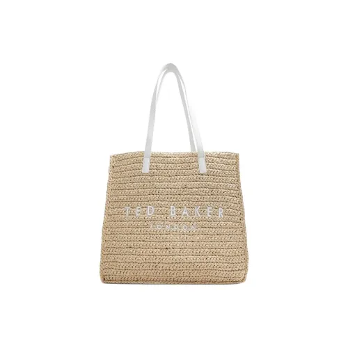 TED Baker Рафия Тоут Сумка Сумка для покупок Сумка на плечо Женская Бежевая