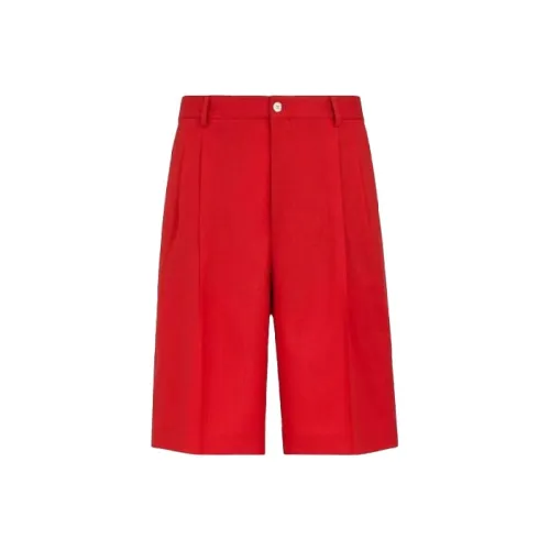 FENDI Red Men's Casual Shorts FENDI Красные Мужские Повседневные Шорты