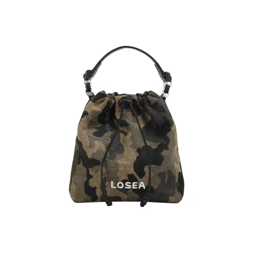 LOSEA Хлопок Ведрообразная Сумка Маленькая Женская Камуфляж Зеленый
