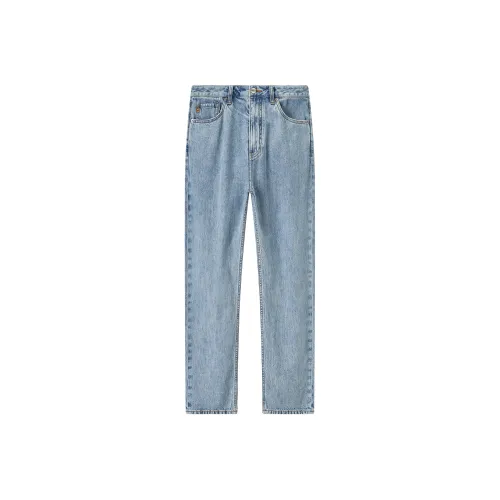 Jiumuwang Мужские брюки Expert Denim Jeans SS25 Джинсы Мужской Небесно-голубой