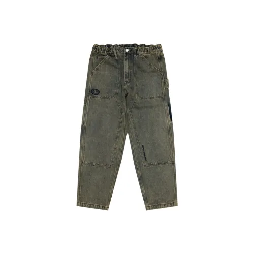 AAPE Синий BLL Мужские Джинсы