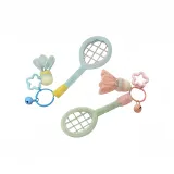 Парный розовый + синий бадминтонный ракет [материал сумка]