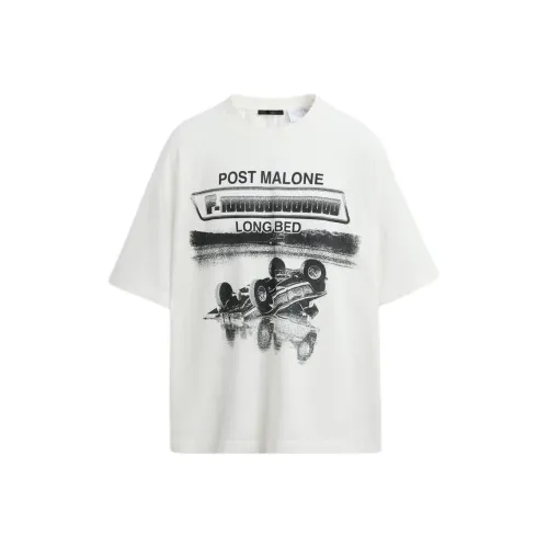 ZARA Морозный Белый Мужские T-Рубашки
