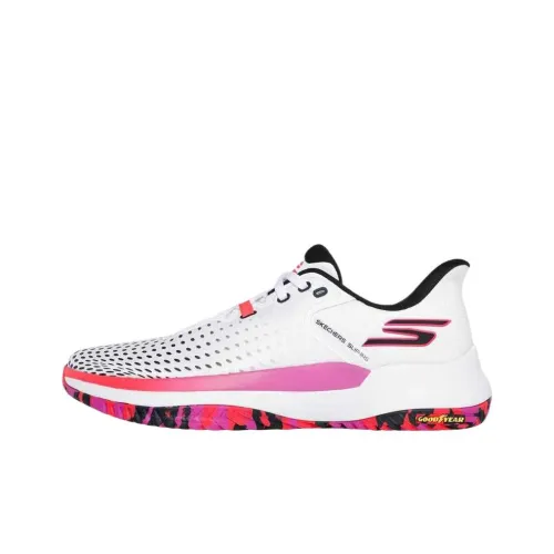 Skechers Viper Court Low Топ Кроссовки для тренировок Мужские Белые Розовые