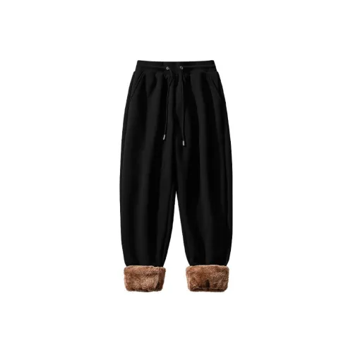 GENIO LAMODE Утепленные штаны Мужские Черные