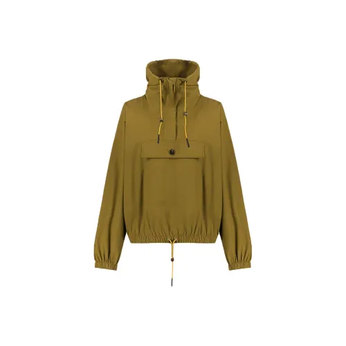 K WAY LE VRAI 2,1 AMIABLE SOISIC SOEUR Куртки Пальто Унисекс Коричнево-желтый