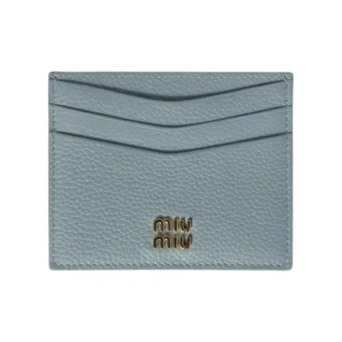 MIU MIU Телячья кожа Держатель для карт Женские Манго Многоцветный