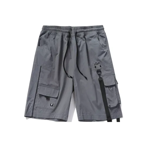 Guuka Medium Gray Men's Cargo Shorts Guuka Средне-серые Мужские Карго Шорты