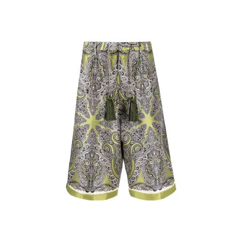 ETRO Зеленые Мужские Повседневные Шорты