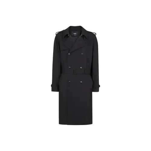 FENDI SS25 Тренчкот Мужской Черный