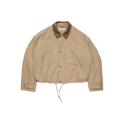 Acne Studios Хлопковый пуховик мужской хаки