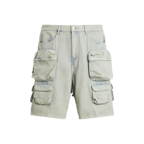 ZARA Бирюзовые Мужские Джинсовые Шорты